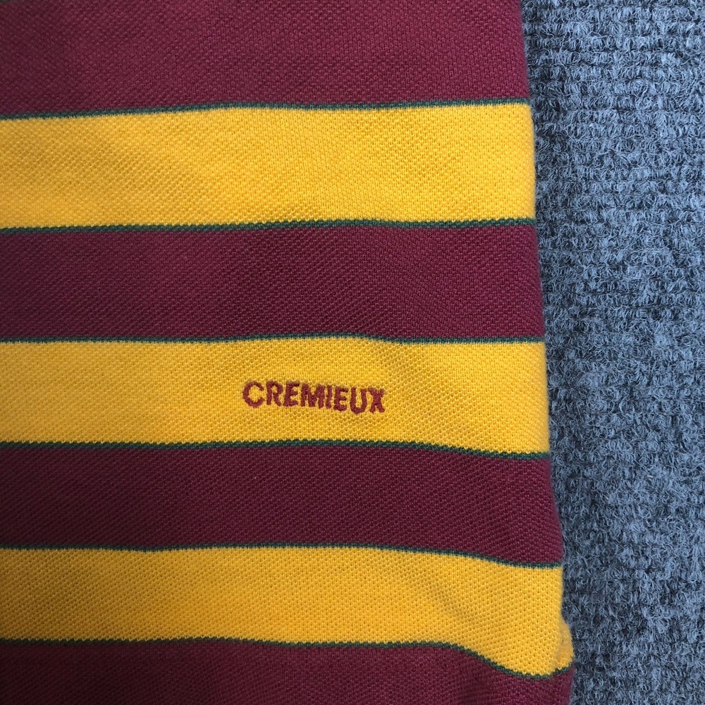 Daniel Cremieux Classic Men Large Long Sleeve Polo Shirt Rugby Stripe - Picture 9 of 11